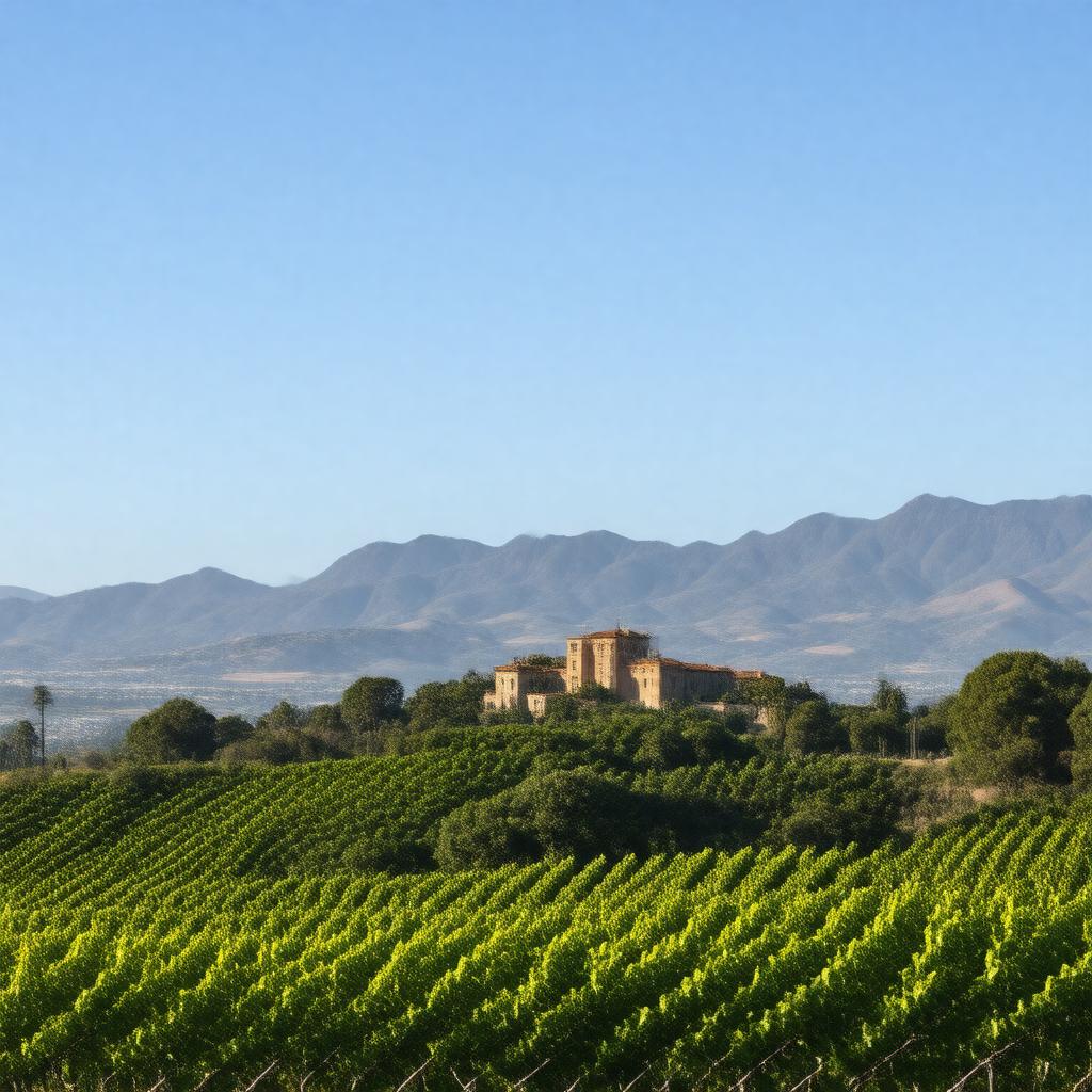 AI-created image of San Simeon, California