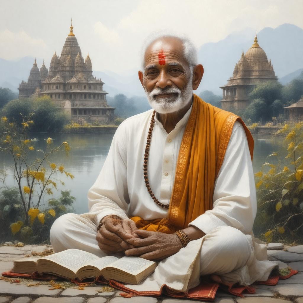 AI-created image of Sanatana Goswami
