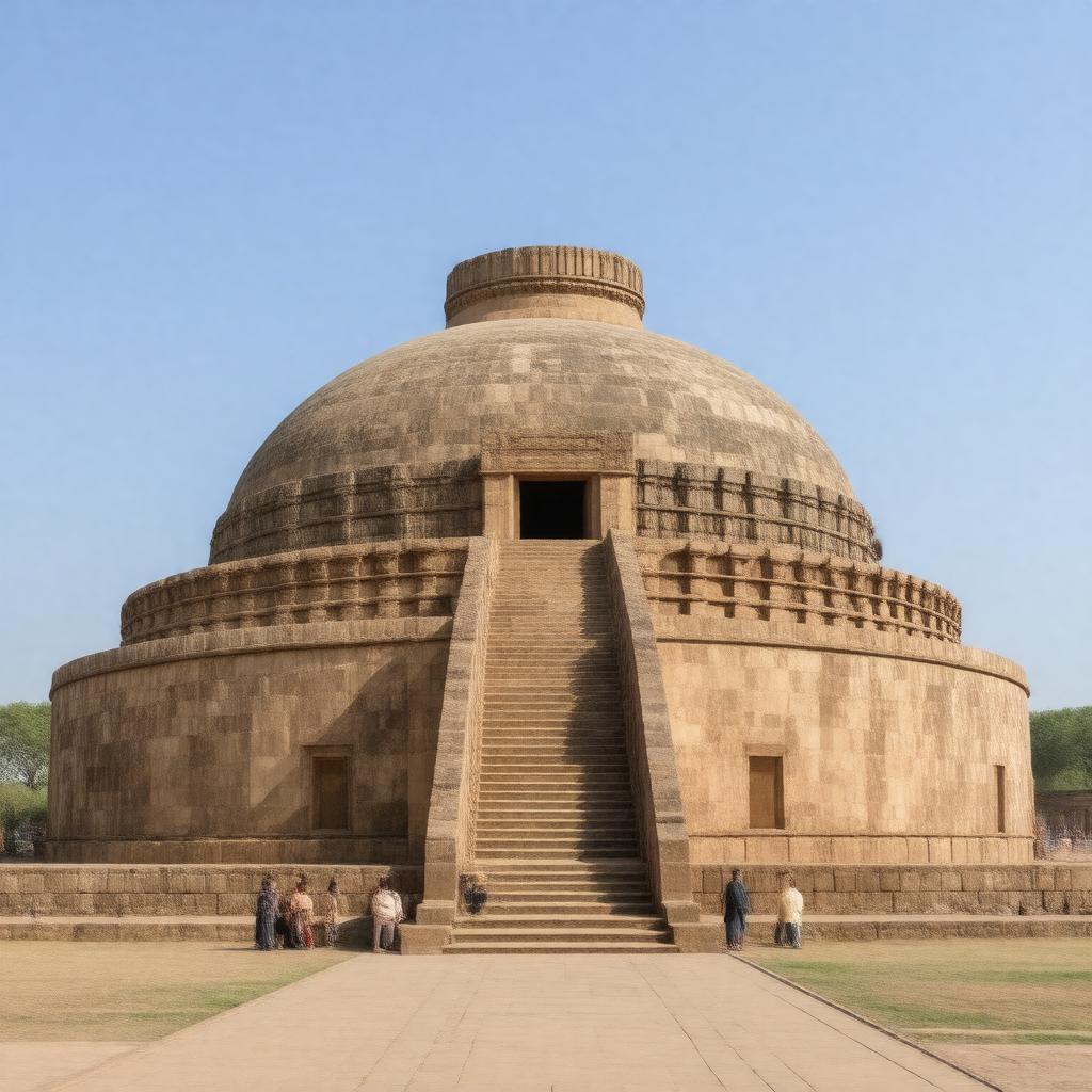 AI-created image of Sanchi Stupa