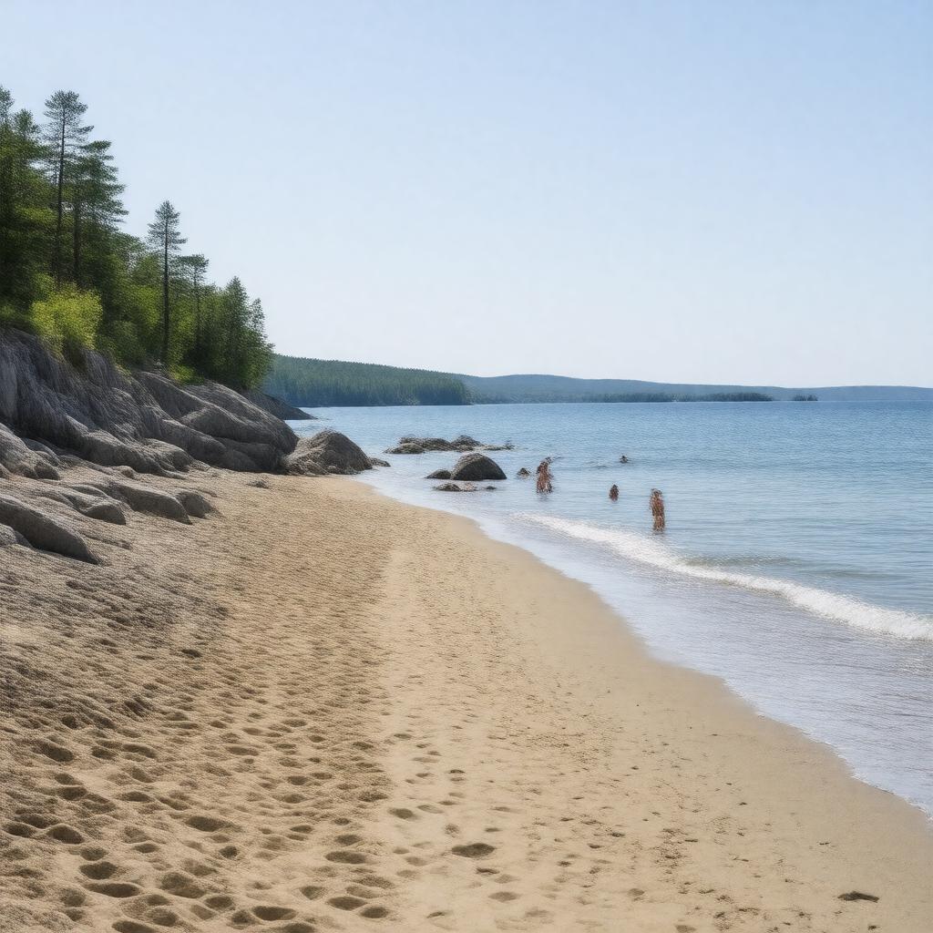 Click to view larger image AI-created image of Sand Beach