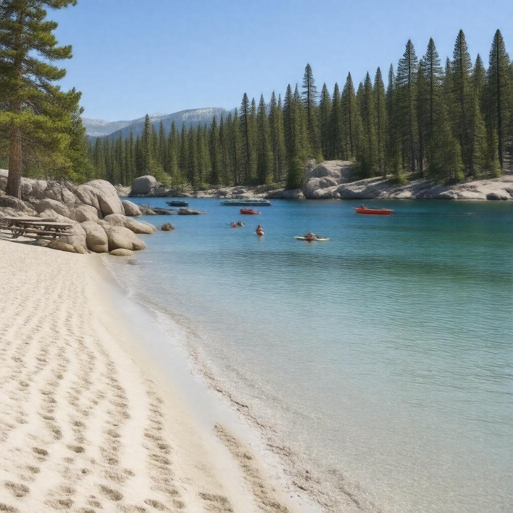 Click to view larger image AI-created image of Sand Harbor