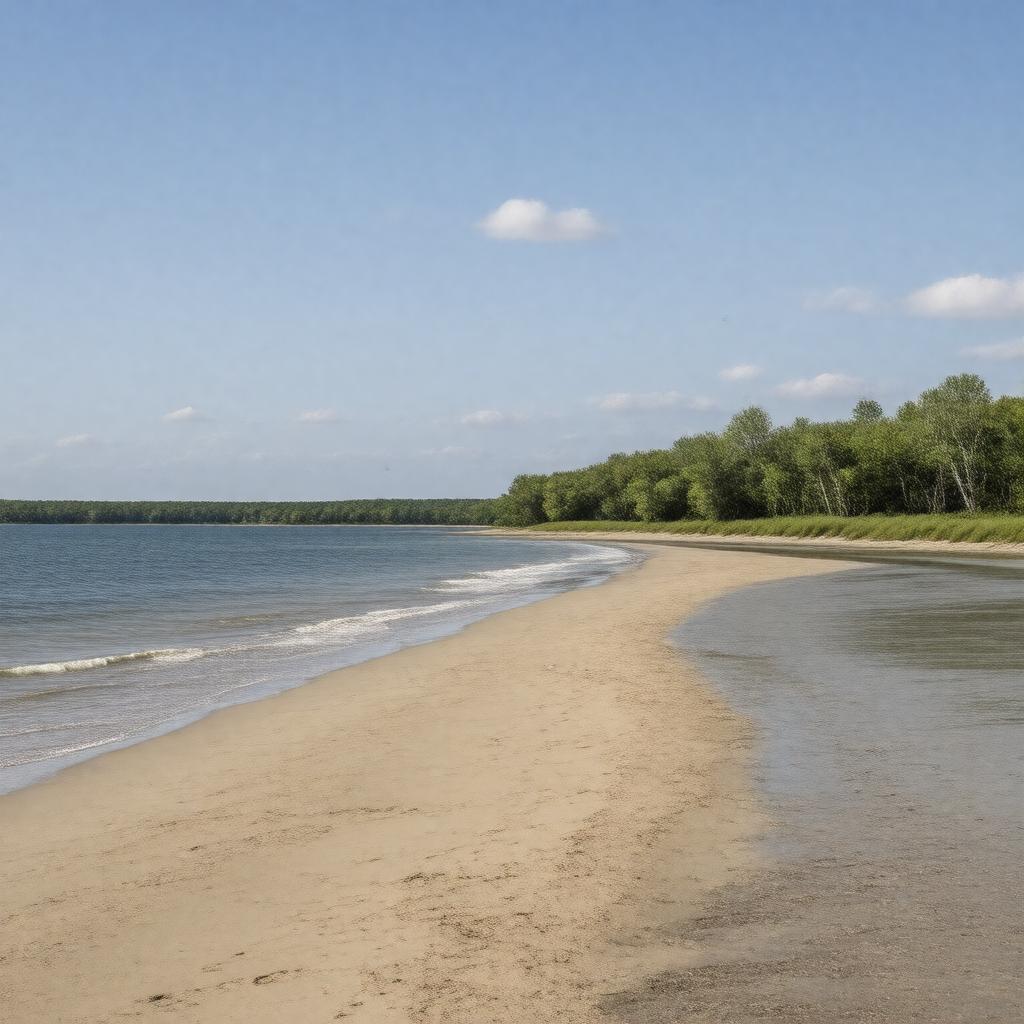 AI-created image of Sandbanks Provincial Park