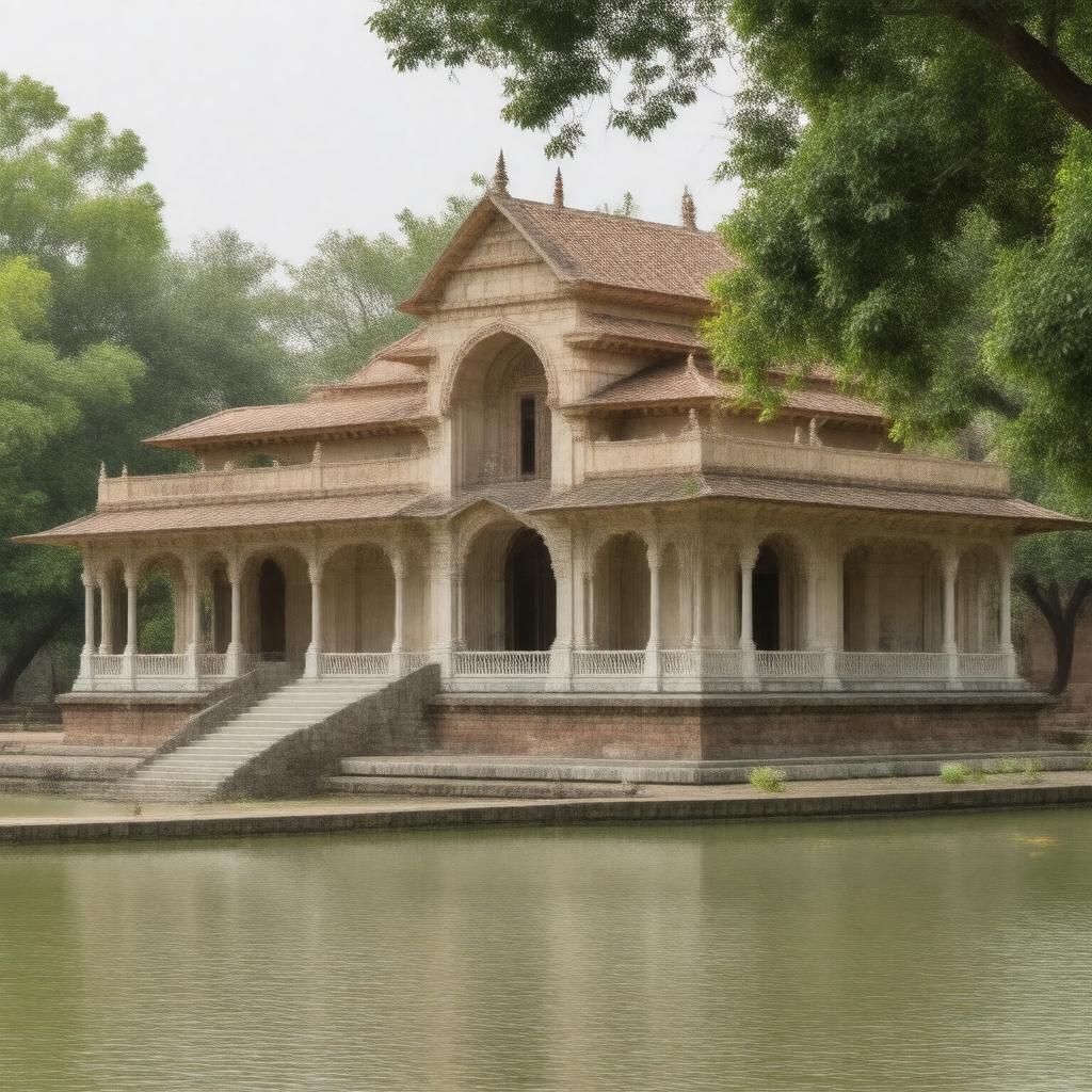 Click to view larger image AI-created image of Sandipani Ashram
