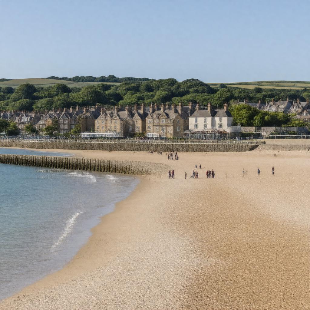 AI-created image of Sandown, Isle of Wight, England