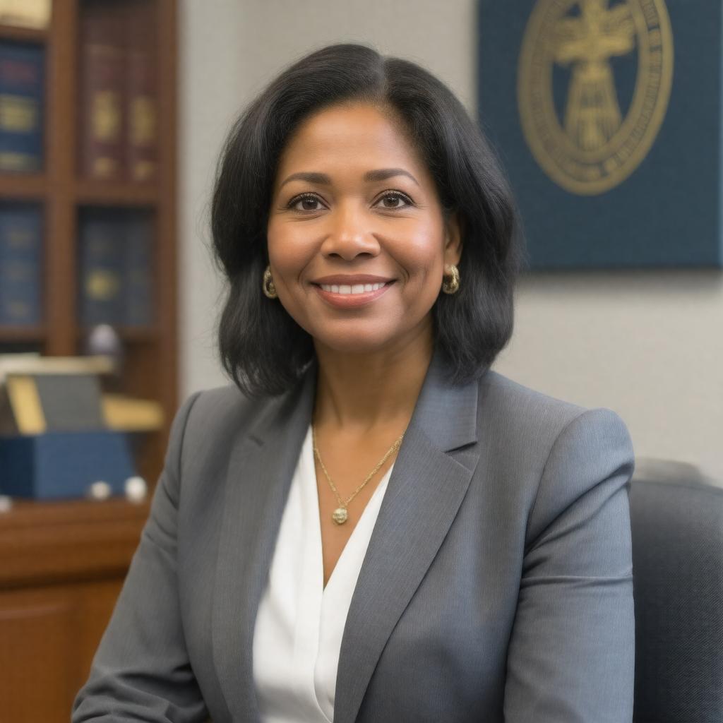 AI-created image of Sandra Guerra Thompson