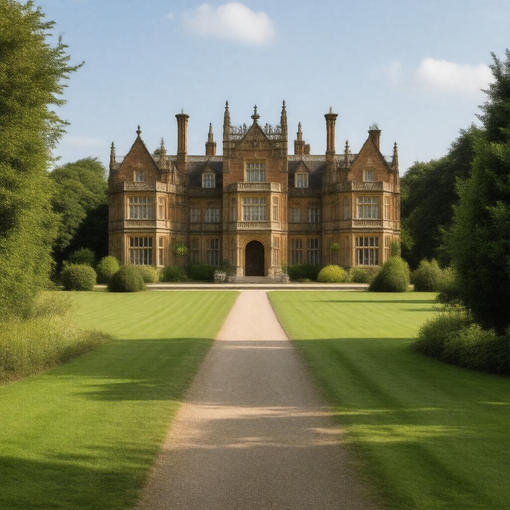 AI-created image of Sandringham House, Norfolk, England