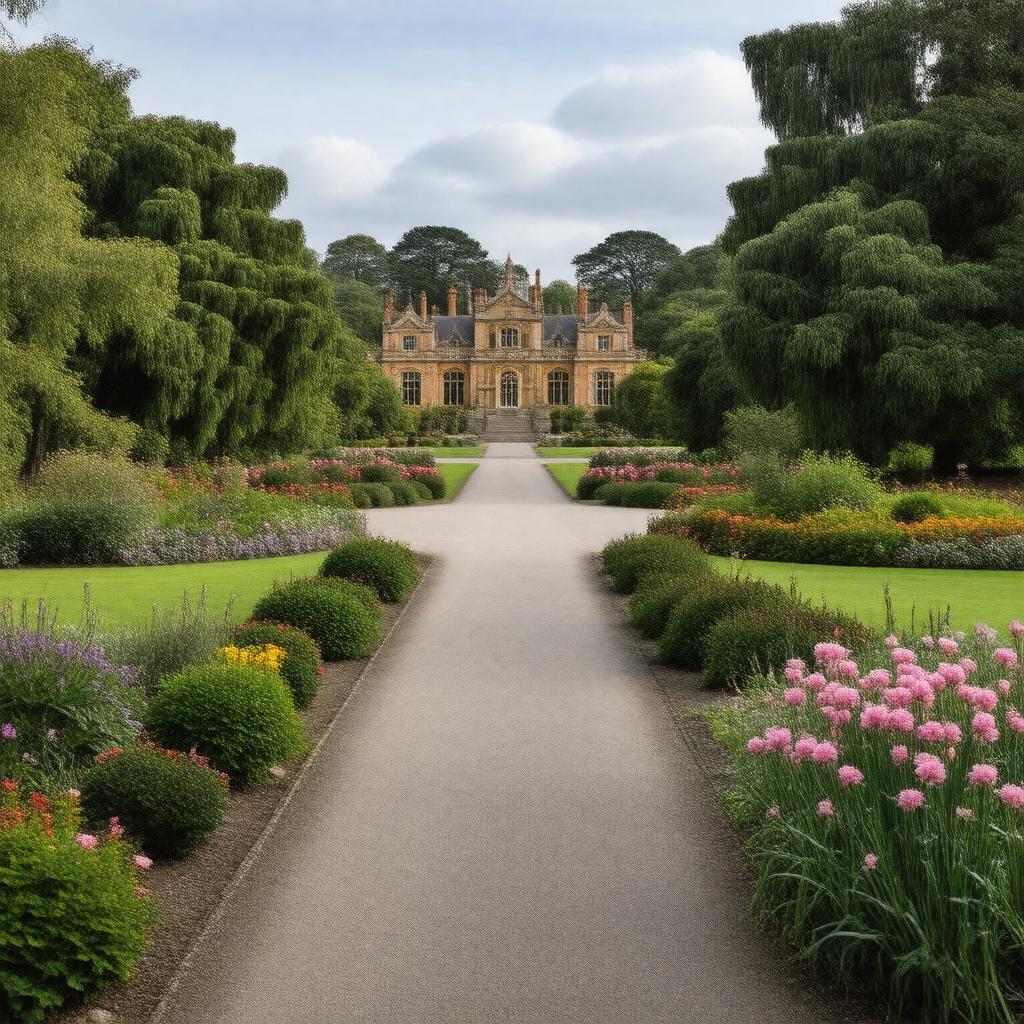 AI-created image of Sandringham House grounds