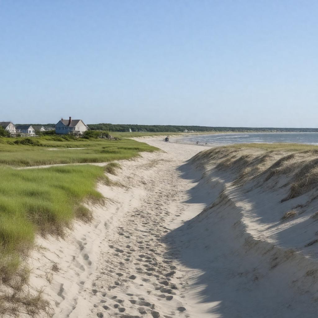 Click to view larger image AI-created image of Sandy Neck Beach Park