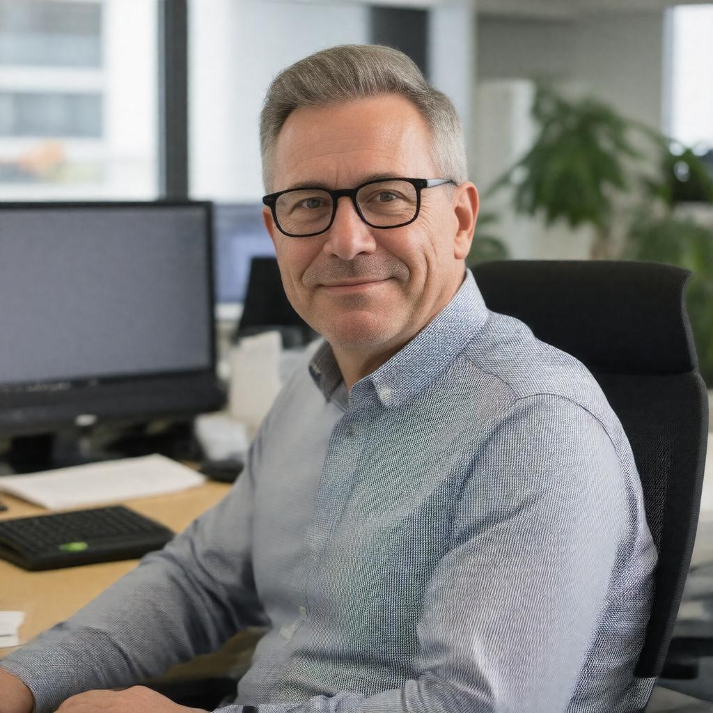 AI-created image of Sandy Pentland