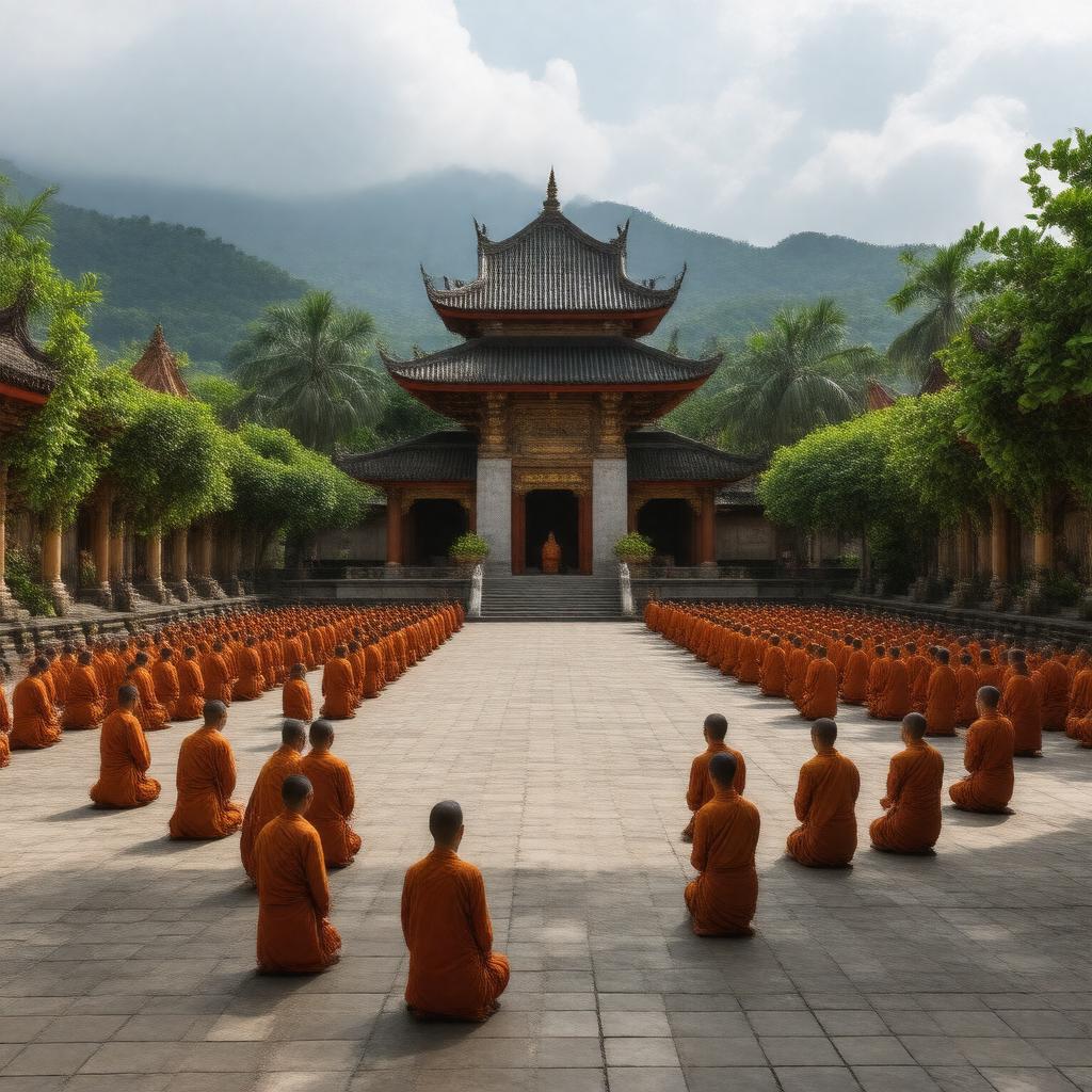 Click to view larger image AI-created image of Sangha