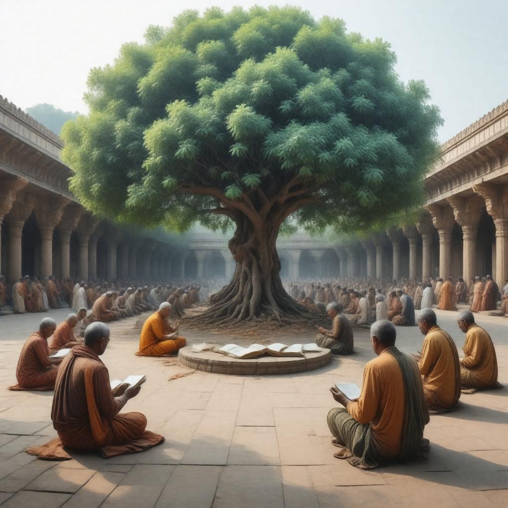 Click to view larger image AI-created image of Sanskrit Society
