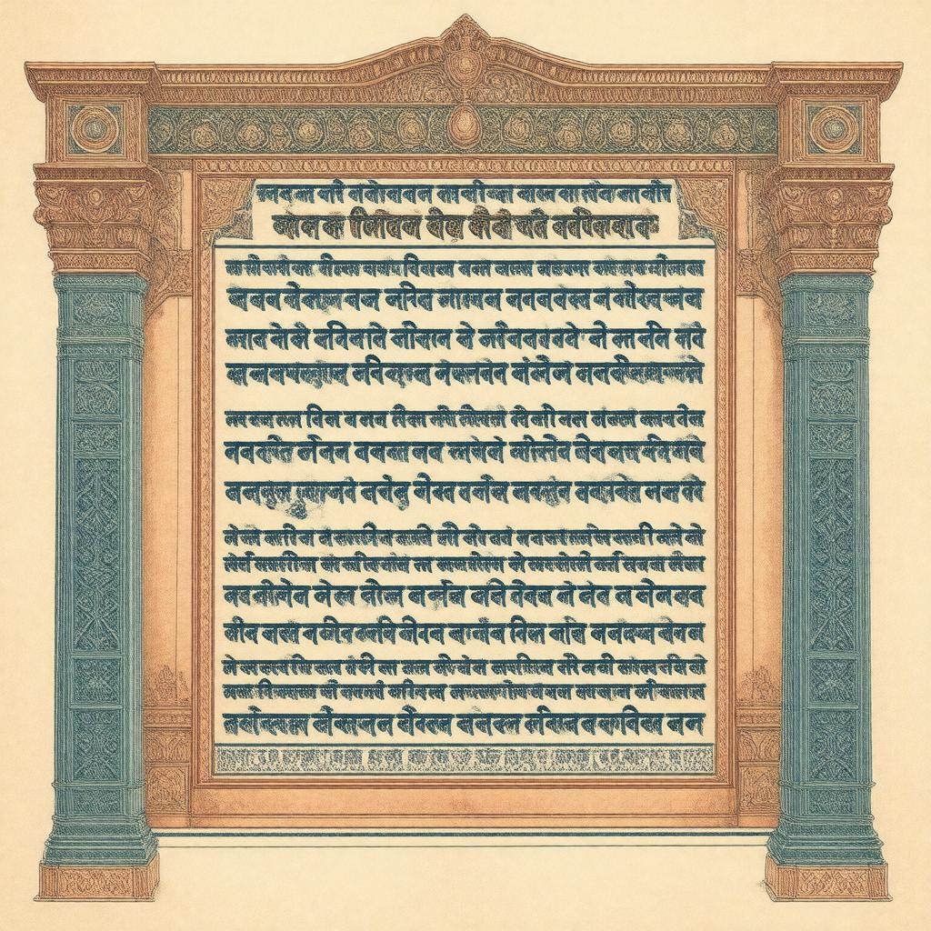 AI-created image of Sanskrit