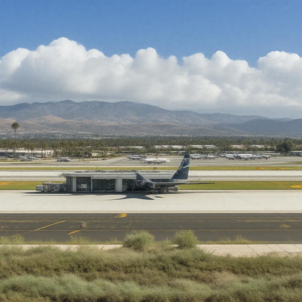 AI-created image of Santa Barbara Airport