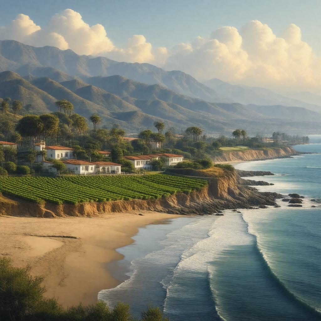 AI-created image of Santa Barbara County