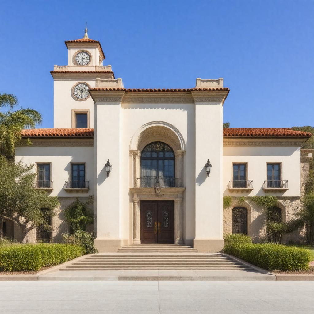 AI-created image of Santa Barbara County Courthouse