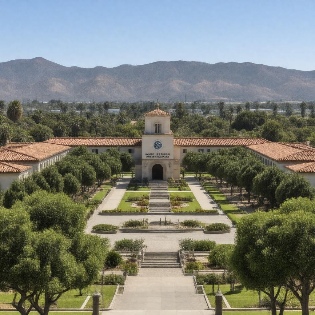 AI-created image of Santa Barbara State College