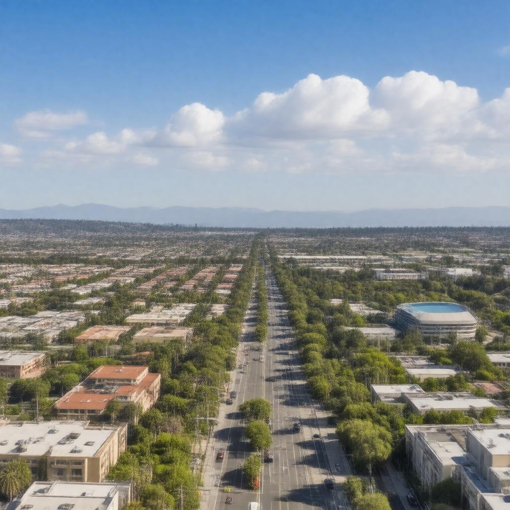 AI-created image of Santa Clara, California
