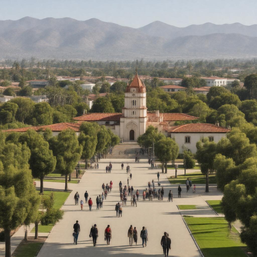 AI-created image of Santa Clara University