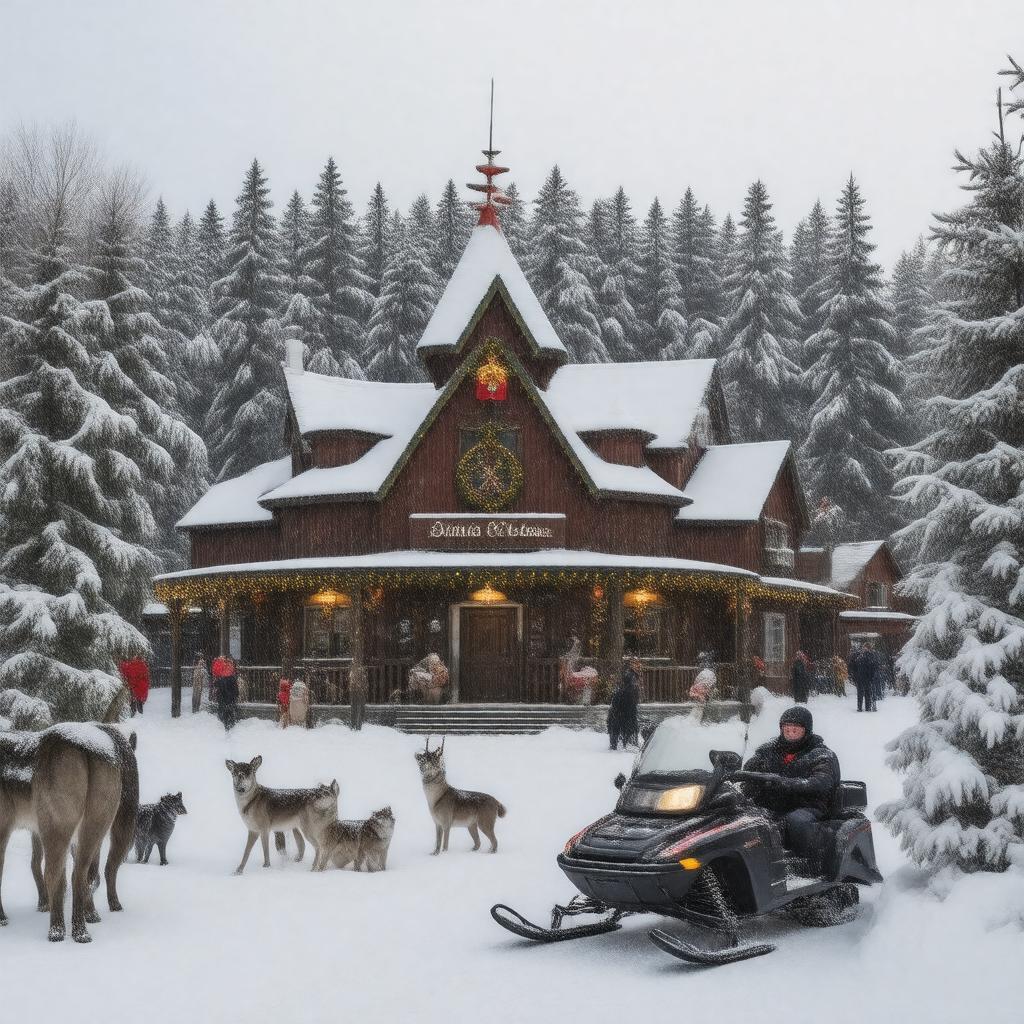 Click to view larger image AI-created image of Santa Claus Village