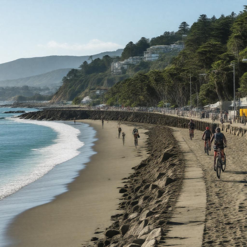 AI-created image of Santa Cruz, California, USA