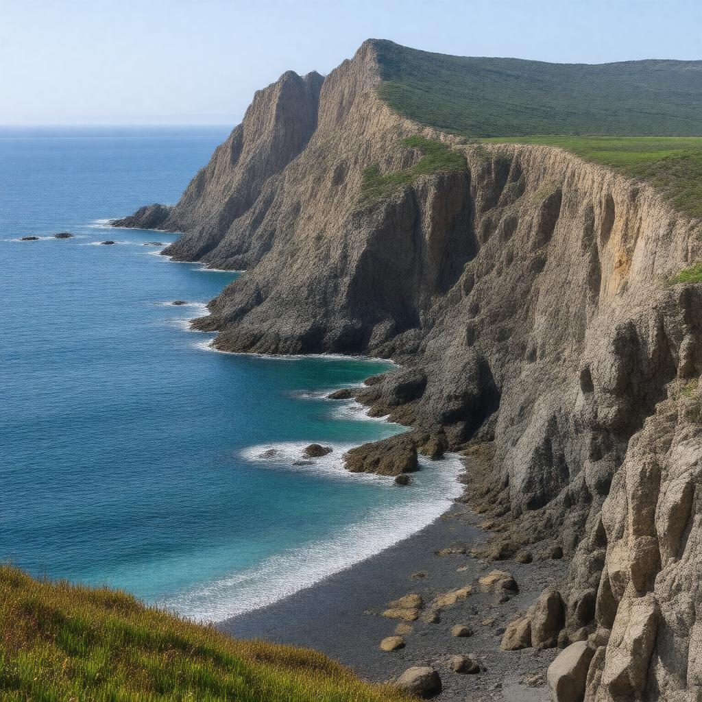 AI-created image of Santa Cruz Island