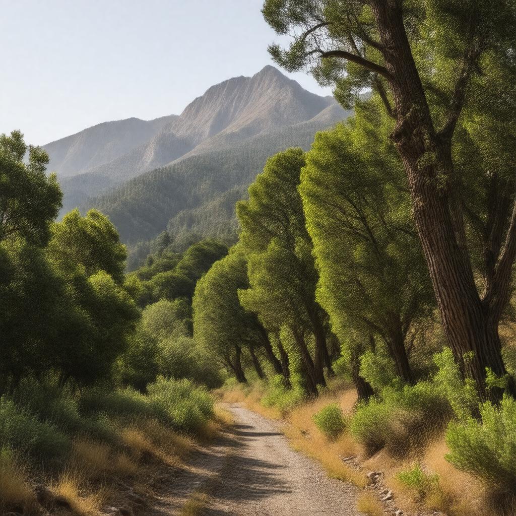 AI-created image of Santa Lucia Mountains