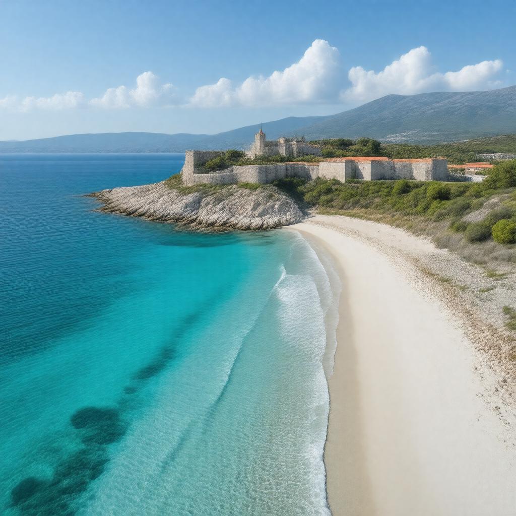 AI-created image of Santa Maura, Ionian Islands