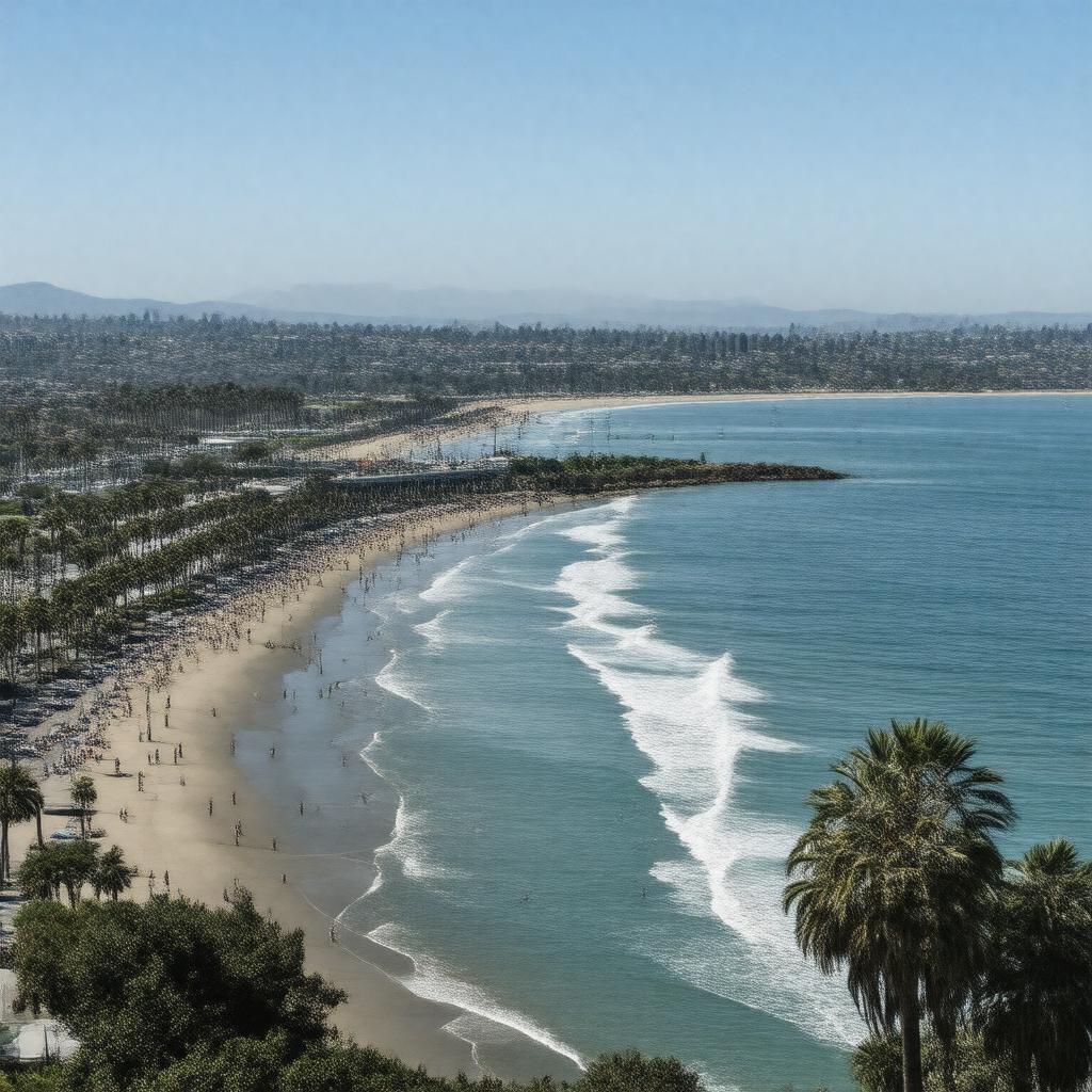 AI-created image of Santa Monica Bay