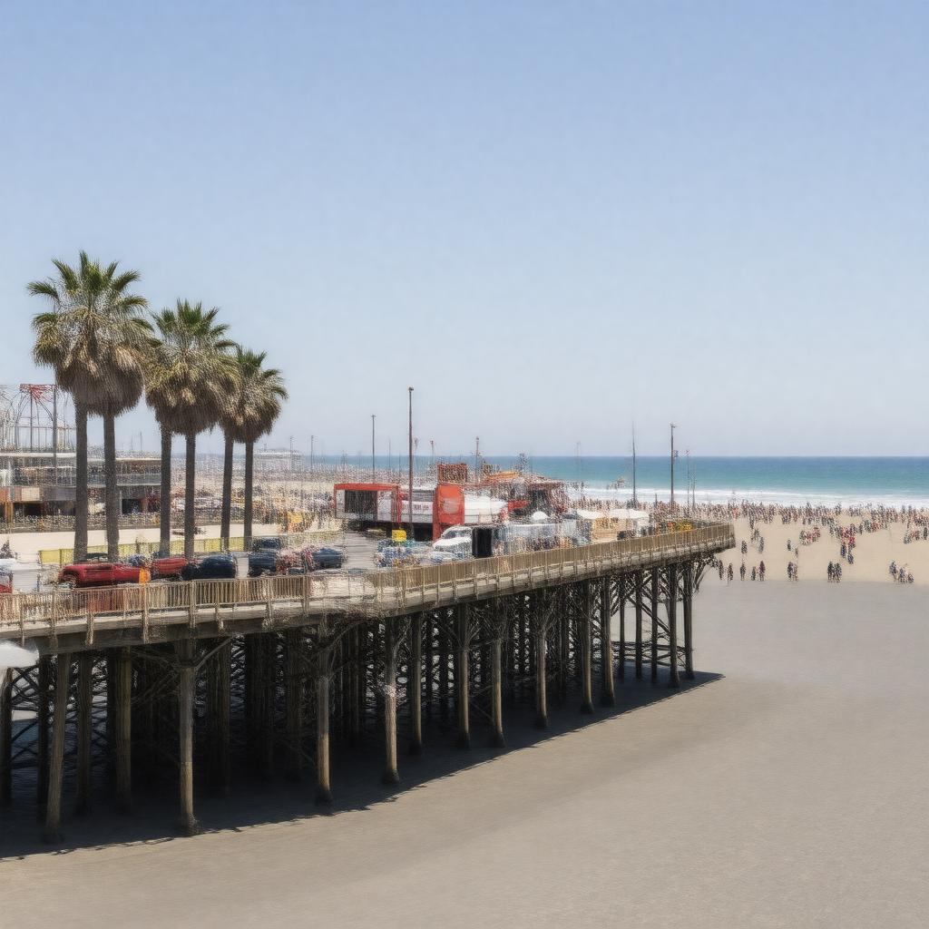 AI-created image of Santa Monica, California, USA