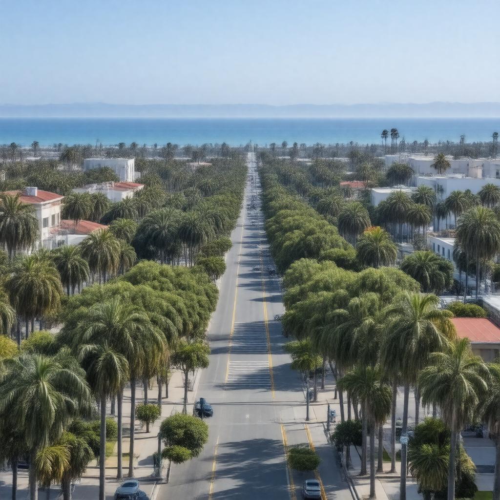 AI-created image of Santa Monica College