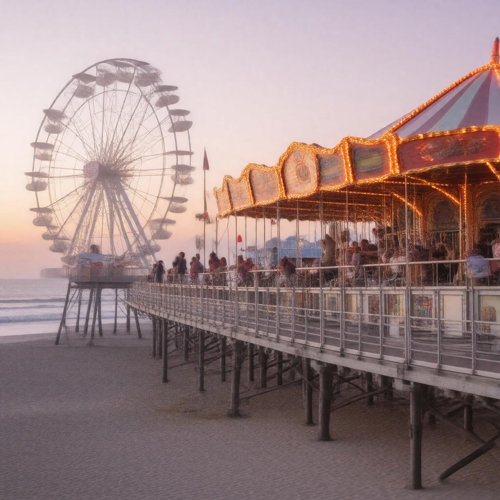 AI-created image of Santa Monica Pier