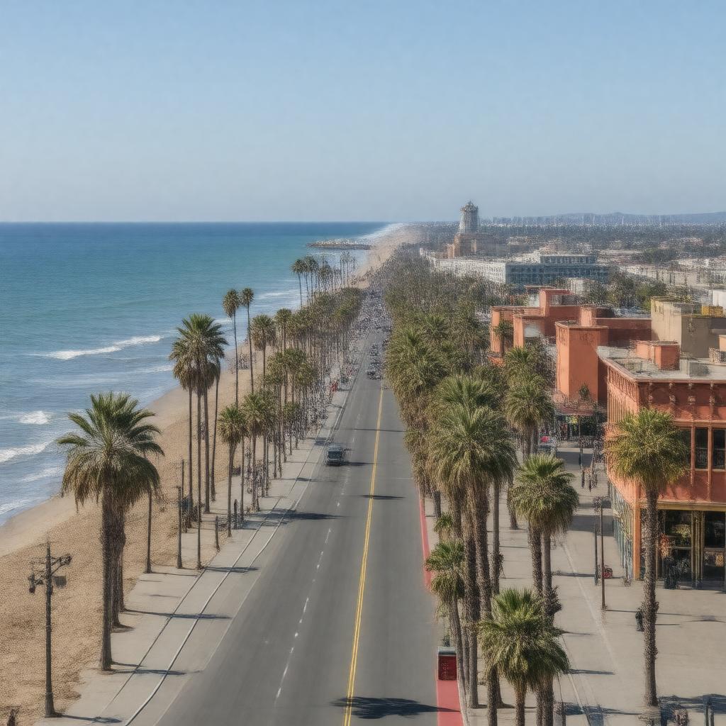 AI-created image of Santa Monica