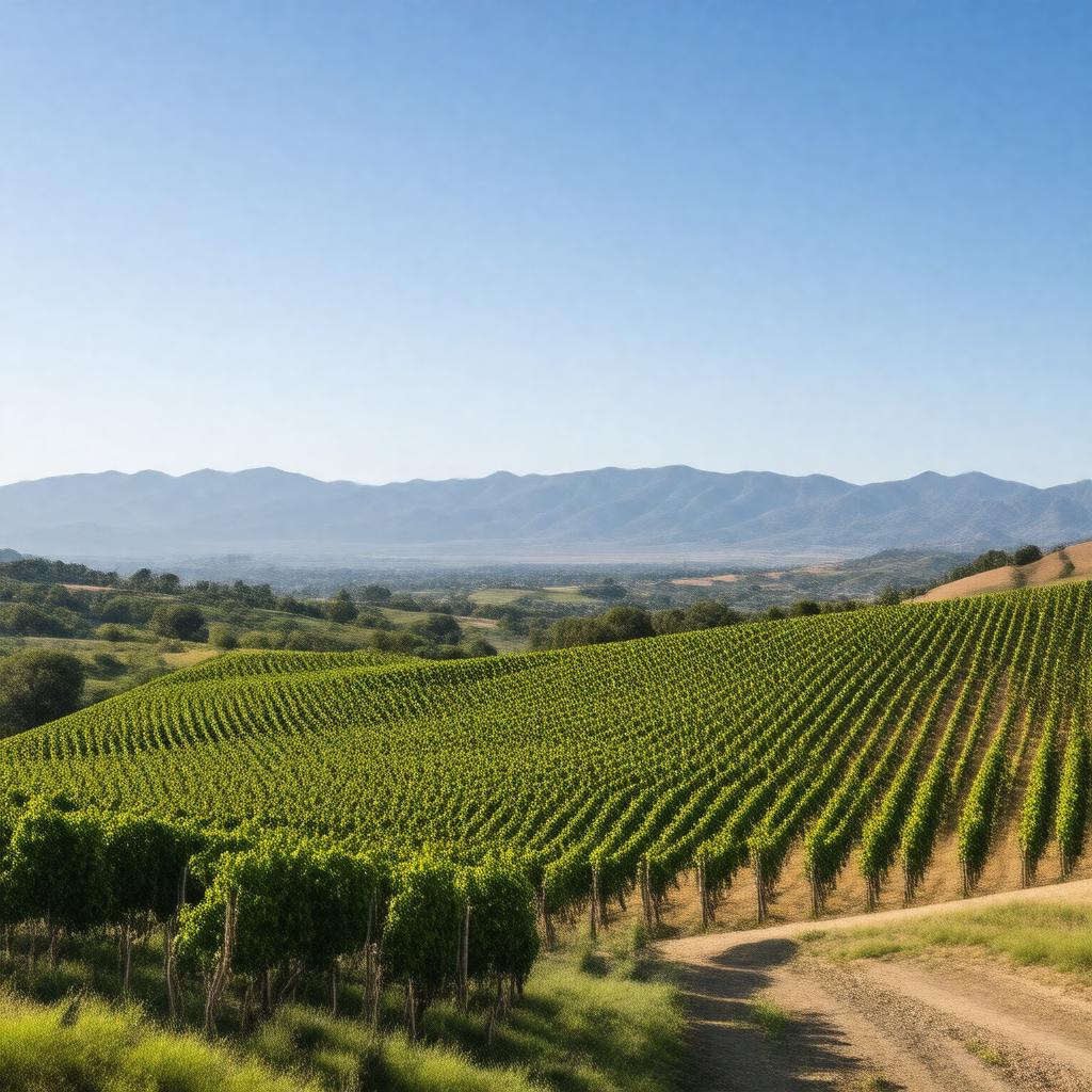 AI-created image of Santa Ynez, California, USA