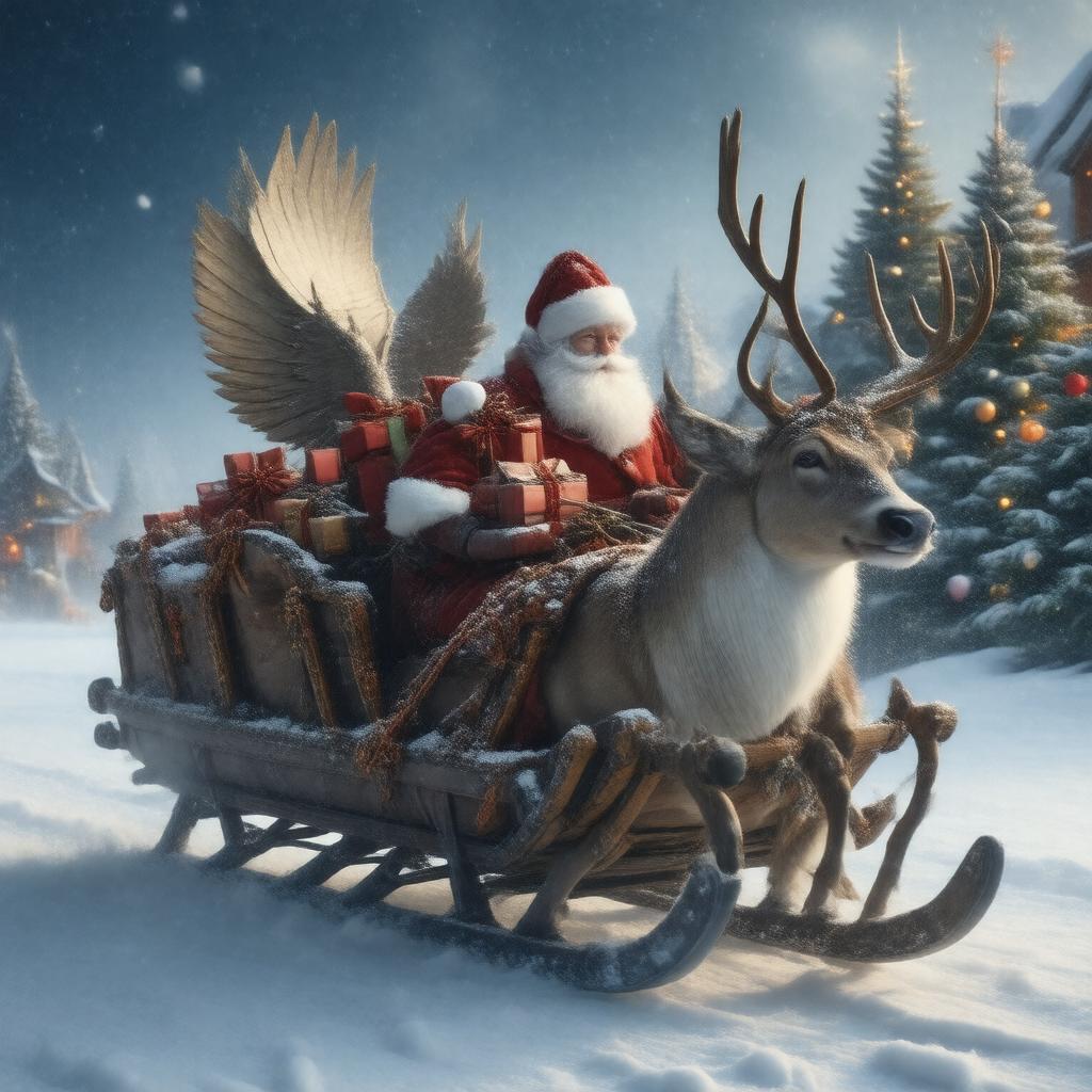 Click to view larger image AI-created image of Santa's Sleigh