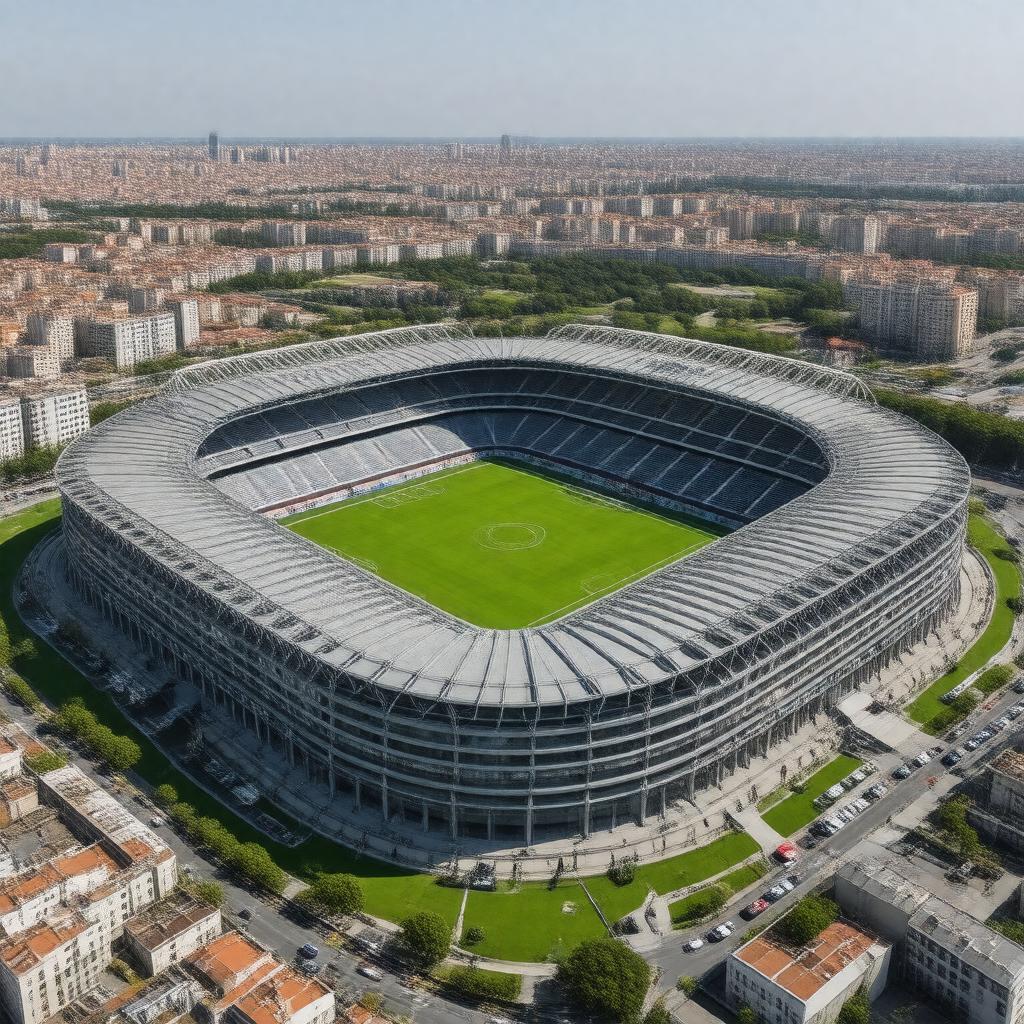 AI-created image of Santiago Bernabéu Stadium, Madrid