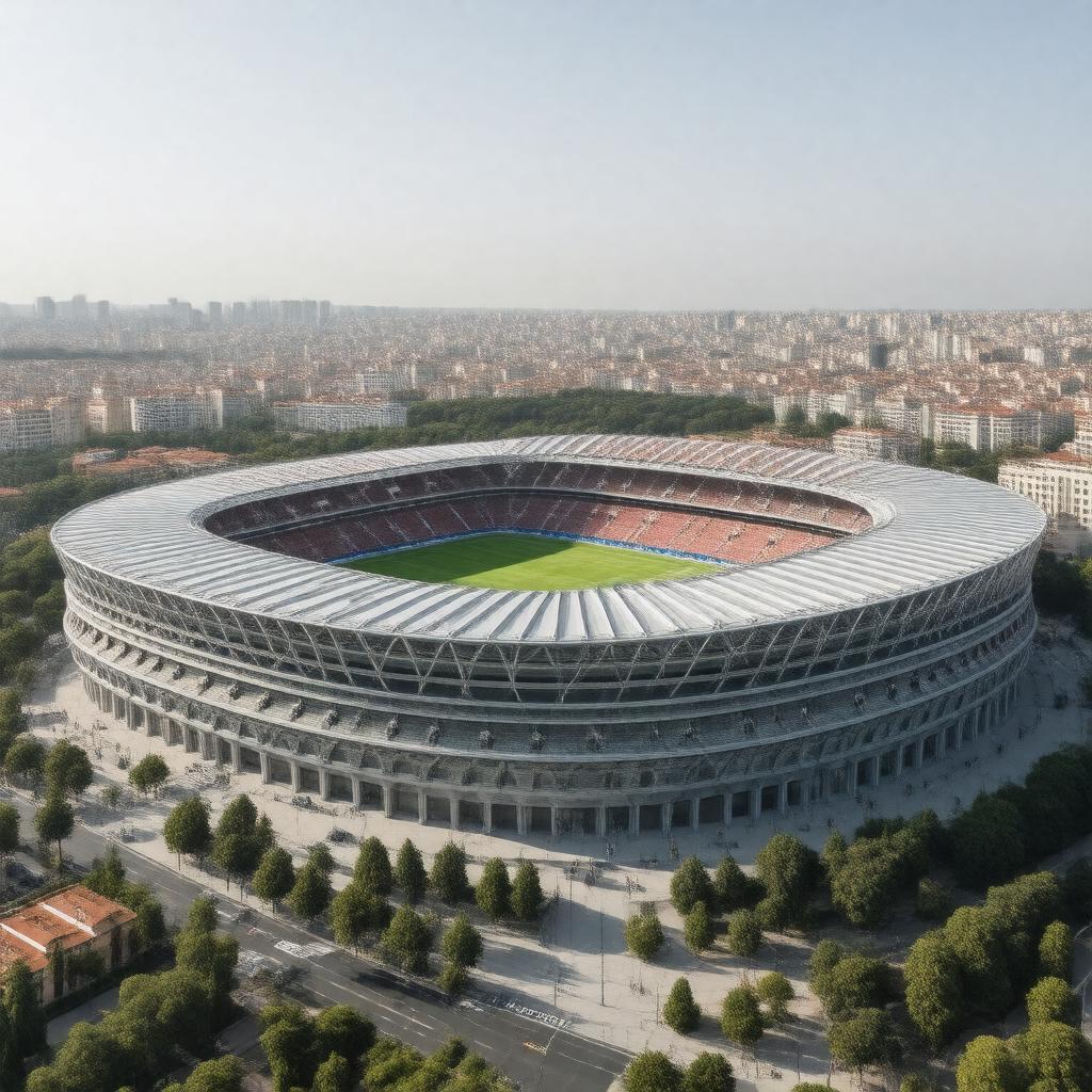 AI-created image of Santiago Bernabéu Stadium