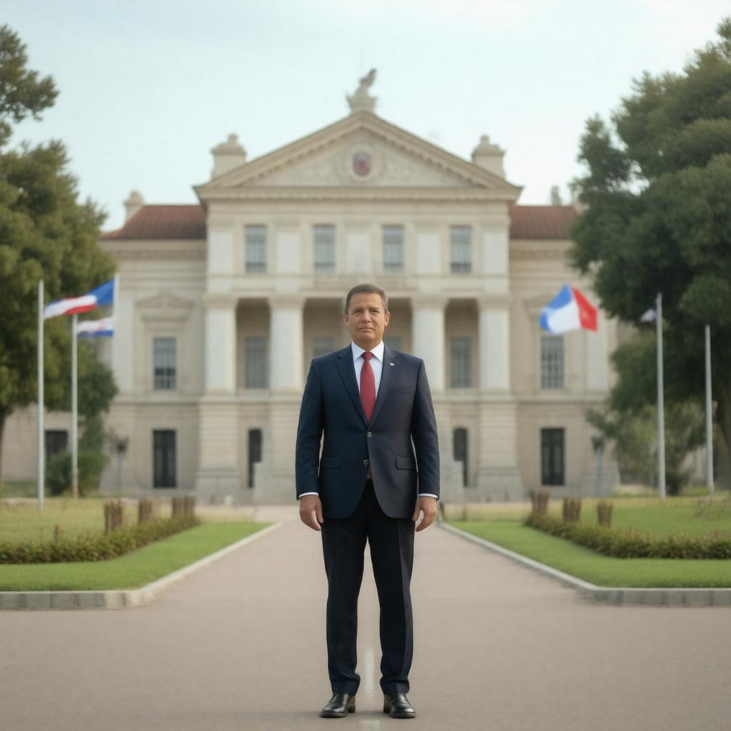 AI-created image of Santiago Peña