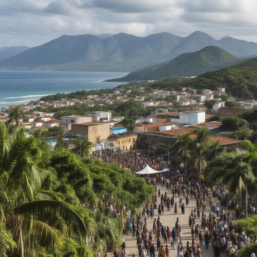 AI-created image of Santiago de Cuba Province