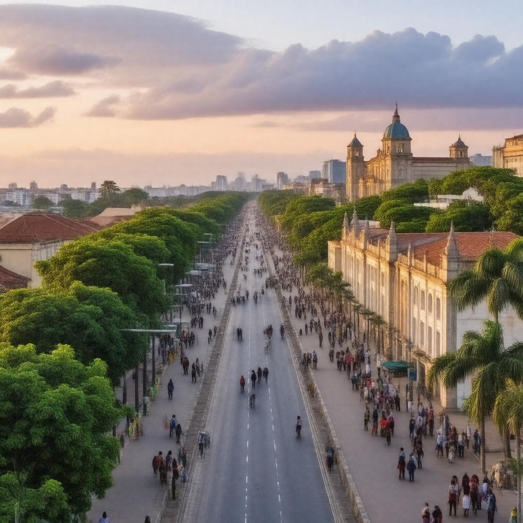 AI-created image of Santo Domingo, Dominican Republic