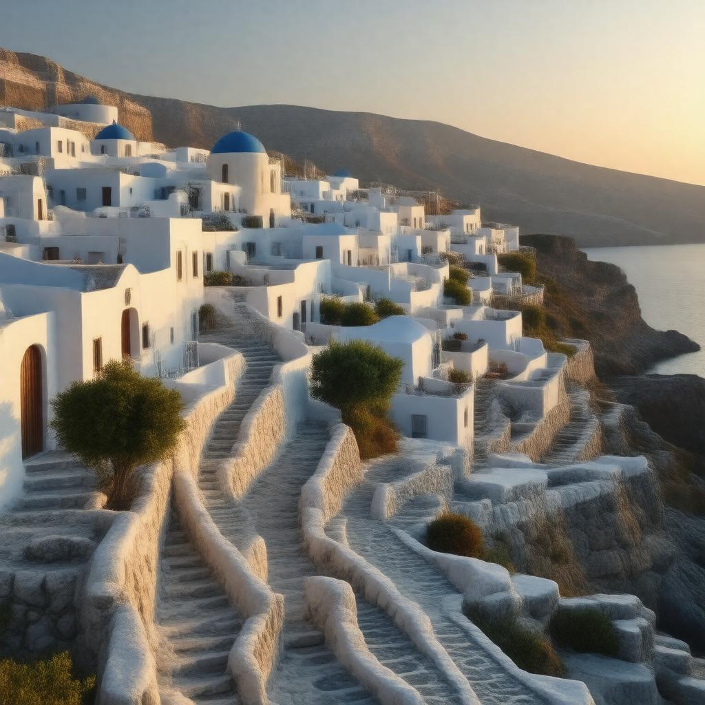 AI-created image of Santorini