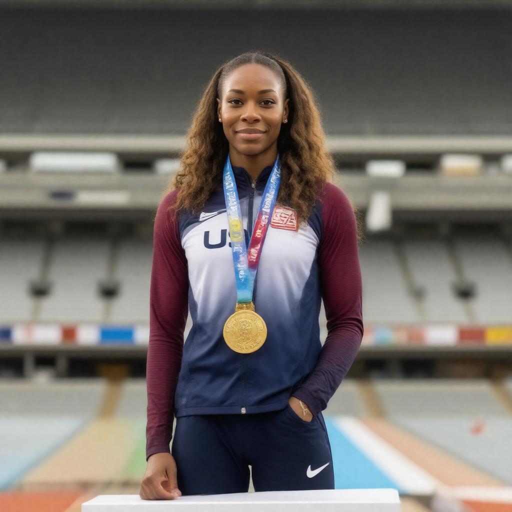 AI-created image of Sanya Richards-Ross