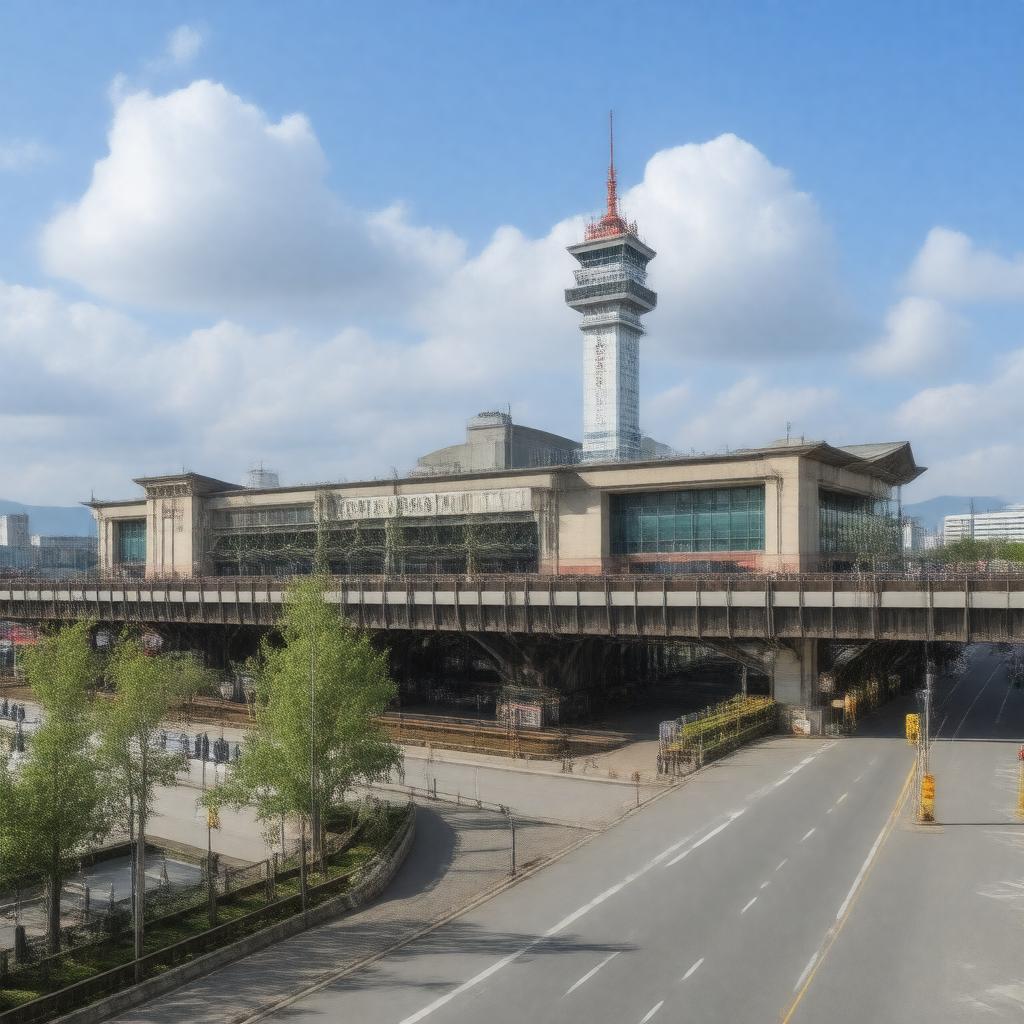 AI-created image of Sapporo Station