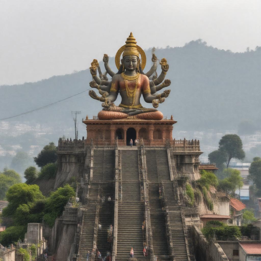 AI-created image of Saptashrungi Temple