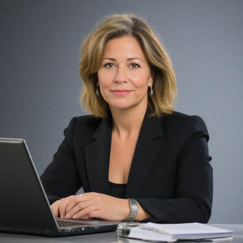 Click to view larger image AI-created image of Sara Fischer