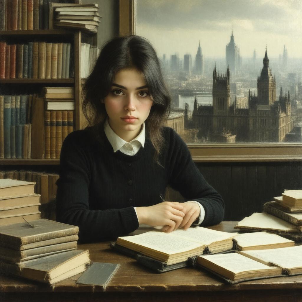 AI-created image of Sarah Kane