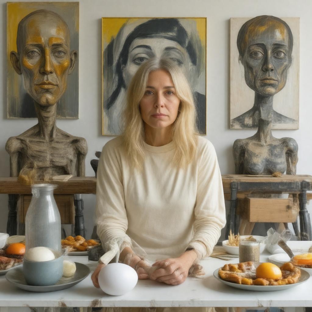 Click to view larger image AI-created image of Sarah Lucas