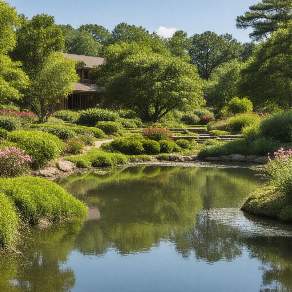 Click to view larger image AI-created image of Sarah P. Duke Gardens