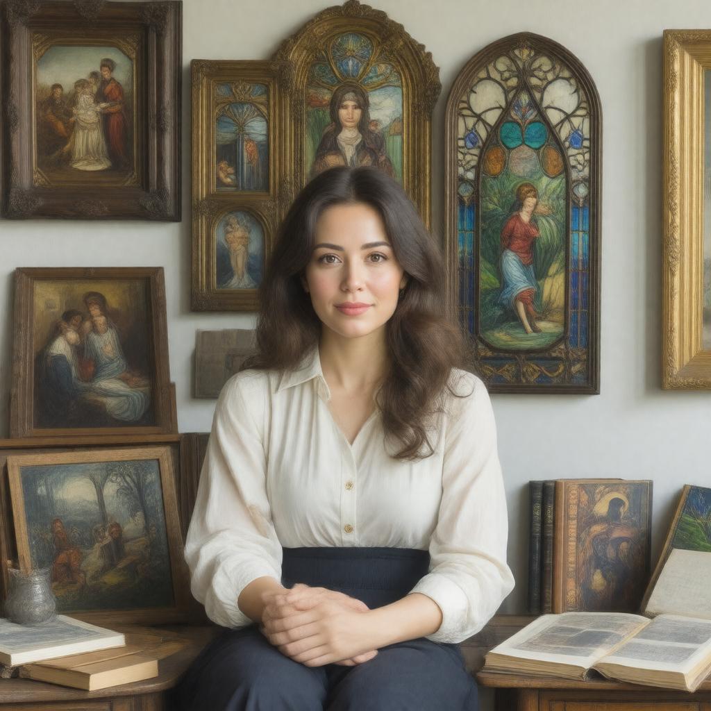 AI-created image of Sarah Wyman Whitman