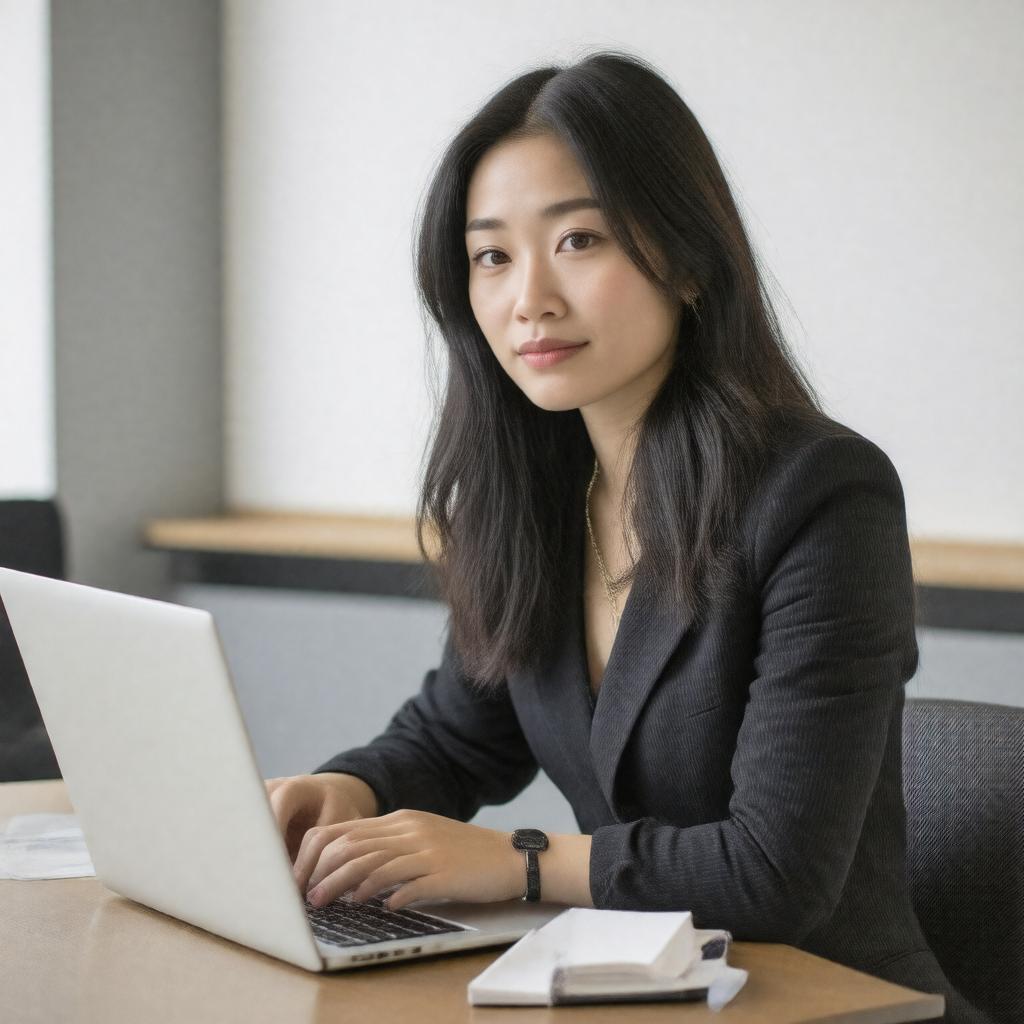 Click to view larger image AI-created image of Sarah Zhang