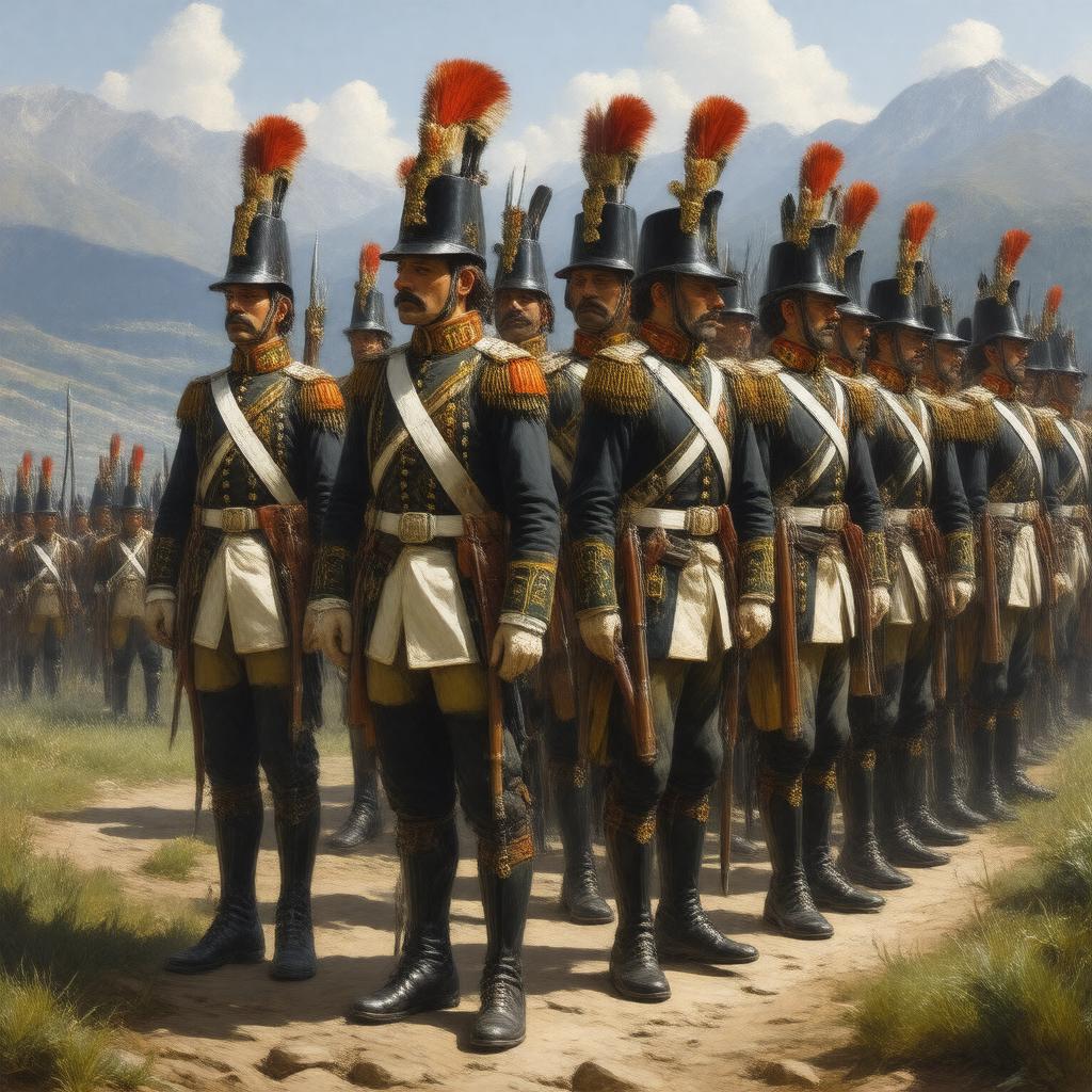AI-created image of Sardinian soldiers